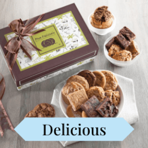 Broadway Basketeers Happy Birthday Gift Baskets for Prime Delivery Gourmet Cookie Gifts Box with Brownies, Individually Wrapped Edible Care Package for Men, Women, Husband, Wife, Mom, Dad, Families