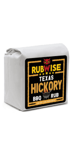 RubWise Texas Style BBQ Rub Gift Set (6 x 1 lb bags) | Meat Spice and Seasoning Variety Pack | Smoking & Grilling Gifts for Men | Brisket Rubs, Chicken, Pork, Hickory, Spicy, El Jefe | Shaker Included