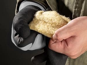 toolant 100% Waterproof Gloves for Men and Women, Winter Work Gloves for Cold Weather, Touchsreen, Thermal Insulated Freezer Gloves, With Grip, Grey, Medium