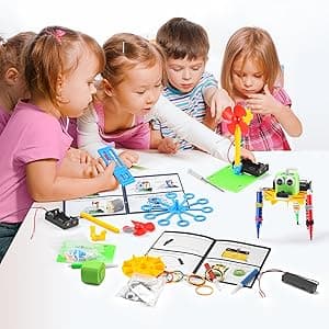 STEM Robotics Kit - 6 Set STEM Toys for Age 8-13 8-10, Kids Crafts for Girls Boys Toys Gifts 6 7 8 9 10 Year Old Birthday Gifts, Engineering Science Robot Building Kits for Kids Age 8-12 6-8