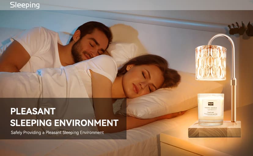 Candle Warmer Lamp with 3 Bulbs, Adjustable Height Dimmable Candle Warmer with Timer, Candle Lamp with Charming Gift Box Ribbon,Birthday Gifts for Women Mom, House Warming Gifts New Home Decor