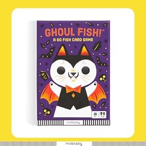Mudpuppy Ghoul Fish! – Ghoul Version of Classic Kids Go Fish Card Game with Cute Illustrations of Ghoulish Cats for Children Ages 4 and Up, 2-4 Players