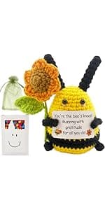 Coworker Leaving Gifts for Women Men, Going Away Gifts, Gift for Farewell Retirement Goodbye, Appreciation Gift for Leaving Coworker Friend Neighbor Teammate, Positive Bee with Card (Upgraded Version)