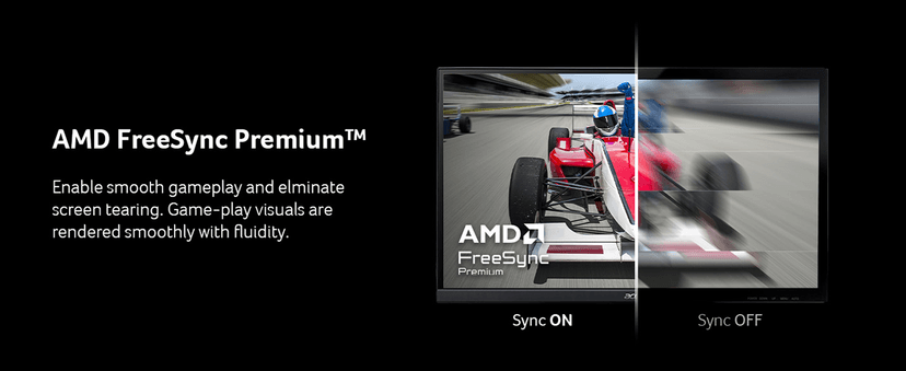Acer Nitro 24.5” Gaming Monitor | Full HD 1920 x 1080 | IPS | ZeroFrame | AMD FreeSync Premium | 200Hz Refresh Rate | Up to 0.5ms | sRGB 99% | 1 x Display Port 1.2 and 2 x HDMI 2.0 | KG251Q X3biip