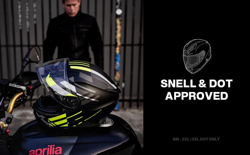 ScorpionEXO R430 Full Face Street Motorcycle Helmet with Bluetooth Ready Speaker Pocketss DOT/SNELL Approved Solid (Matte Black - X-Large)