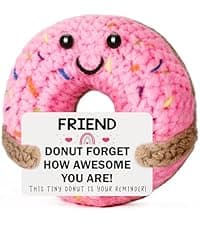 MBL Christmas Stocking Stuffers for Women - Emotional Positive Inspirational Support Small Funny Gag Crochet Duck Pickle Birthday Xmas for Men for Coworker Boss Colleges Her Him Friend