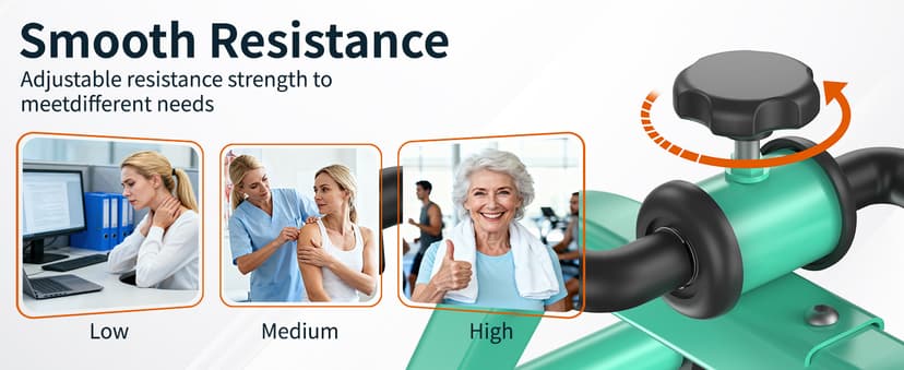 Pedal Exercise mini Exercise Bike for Leg and Arm Recovery Exercise Lightweight and Portable Floor Bike