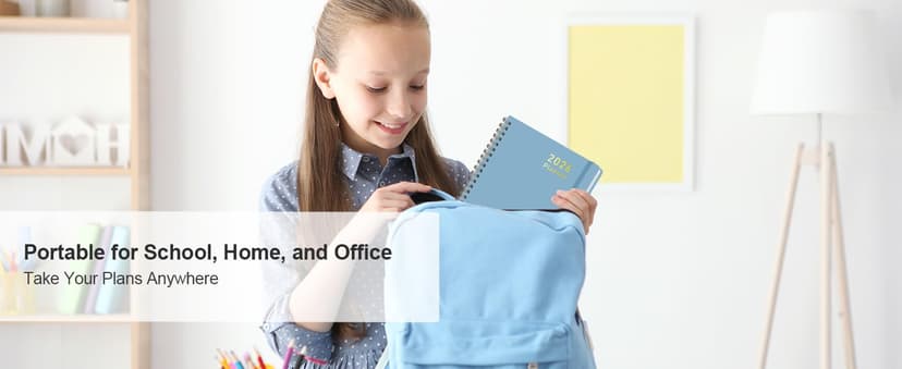 2026 Planner, Weekly and Monthly Calendar Academic Planner, Jan 2026 - Dec 2026, Planning Agenda Book for Desk Accessories and School Supplies - A5 (6.3'' x 8.5'')