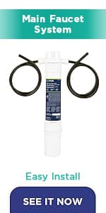 EcoPure EPINL30 5-Year In-Line Refrigerator Water Filter – Universal Fit for Most Fridges, Ice Makers, RVs & Boats – Reduces Chlorine Taste & Odor – Easy DIY Install with 1/4" Fittings