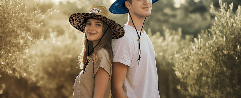 Palmyth Straw Hat for Men & Women Sun Hats, Lifeguard Hat, Beach Hat, Fishing Hat Wide Brim UPF 50+ Sun Protection