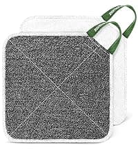 ZOMCHI 2 Count Wash Cloths, Exfoliating Washcloth with Dual Texture for Face and Body, Exfoliating Wash Cloth for Showering (Deep and Gentle)