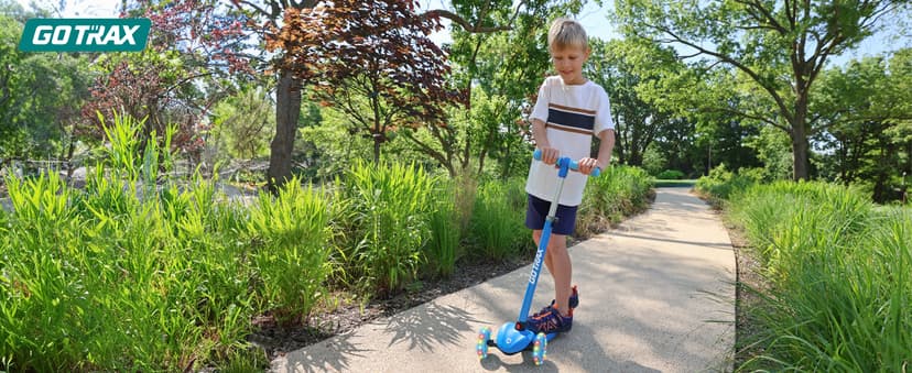 LED Light-Up Wheels, 3 Adjustable Handlebar, Easy Assembly, Lightweight, Wide Anti-Slip Deck, Lean to Steer, Max Load 110 lbs Gotrax KS1 Kids Kick Scooter, 3 Wheels for Boys & Girls 2-8, Gifts B0CCYMV1T1