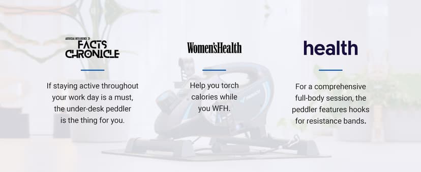 Under Desk Bike Pedal Exerciser, Quiet Magnetic Mini Exercise Bike with MERACH App for Arm, Leg Recovery, Physical Therapy, Smooth Foot Desk Cycle