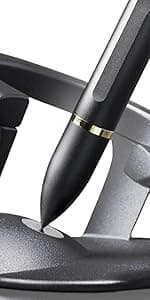 Vertically Standing Executive Ballpoint Pen with Top Grade Free-Flowing Ink Refill, Metal Made, Unique Gifts, Men Gifts Ideas novium Hoverpen - Luxury Pen for Men & Women, Midnight Blue B08VHS748C