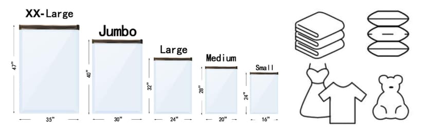 24 Pack Vacuum Storage Bags with Electric Pump, (5 Jumbo, 5 Large, 5 Medium, 5 Small, 4 Roll Up Bags) Space Saver Bag for Clothes, Mattress, Blanket, Duvets, Pillows, Comforters,Travel