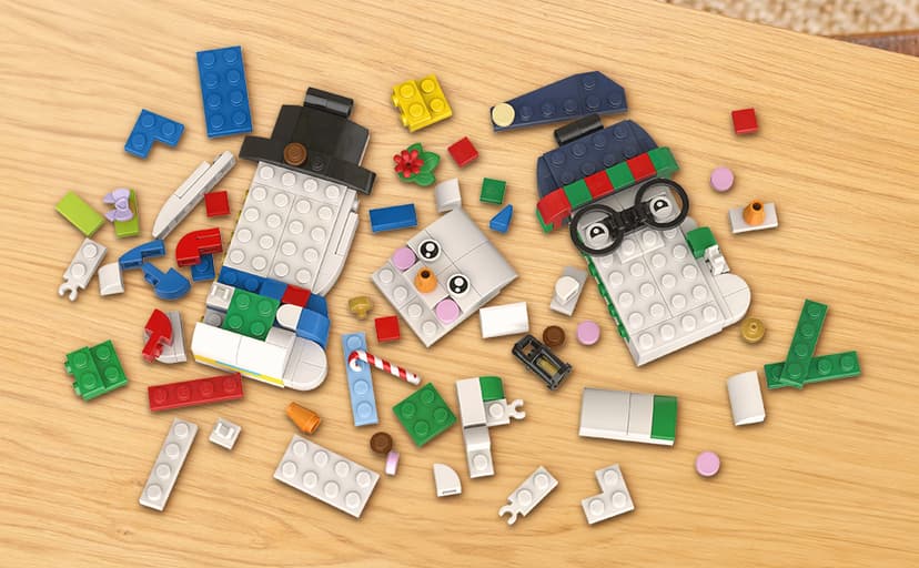 Christmas Craft, Building Toys, Girls & Boys, Ages 6+, Christmas Tree Decoration with Hanging Rings, 168 pieces LEGO Snowman Ornaments 40812 B0G2KJ8V5R