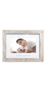 Pearhead Me and My Grandpa Picture Frame, Baby Keepsake Photo, Gender-Neutral Nursery Décor, First Father's Day, Grandparents Gift, White
