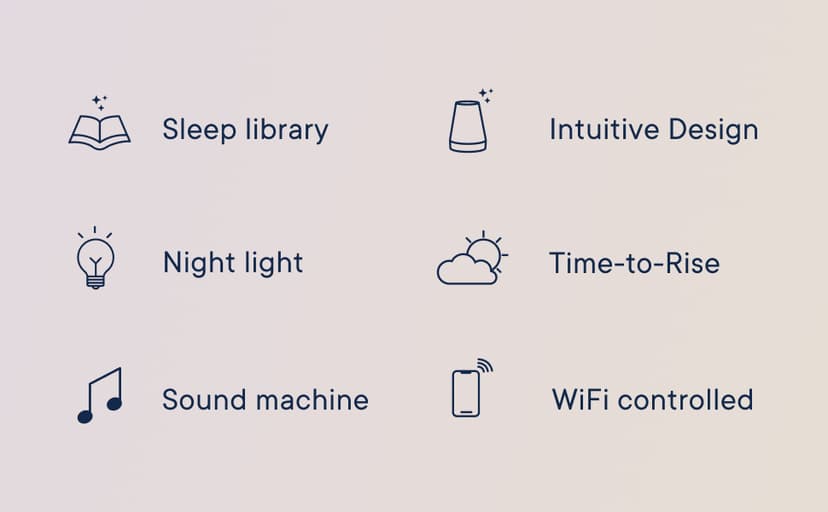 Hatch Rest Baby Sound Machine, Night Light | 2nd Gen | Registry Essential, Sleep Trainer, Routine Builder, Time-to-Rise Alarm Clock, White Noise Soother, Nursery Stories, Toddler Kids Bedroom (Wi-Fi)