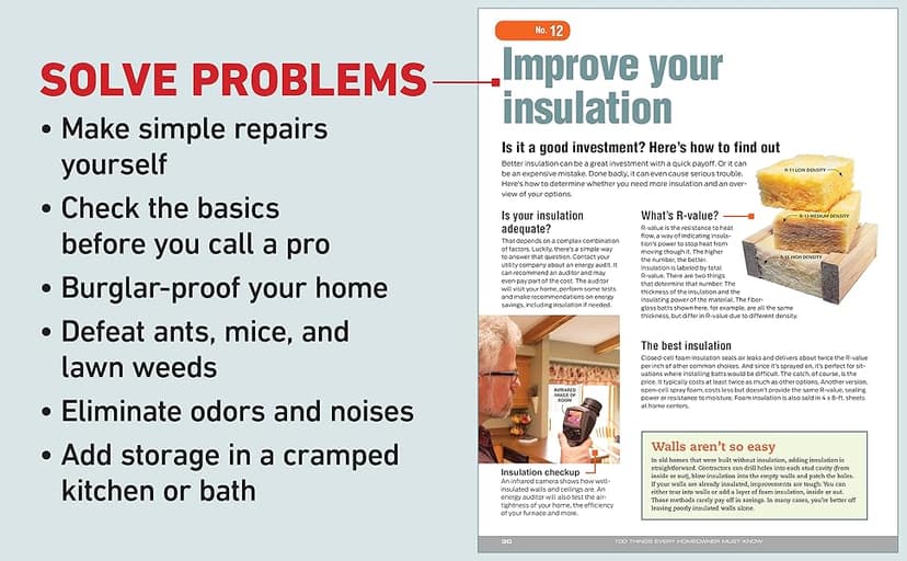 100 Things Every Homeowner Must Know: 100 Expert Tips to Save Money, Solve Problems, and Improve Your Home (Family Handyman 100) 1621452204