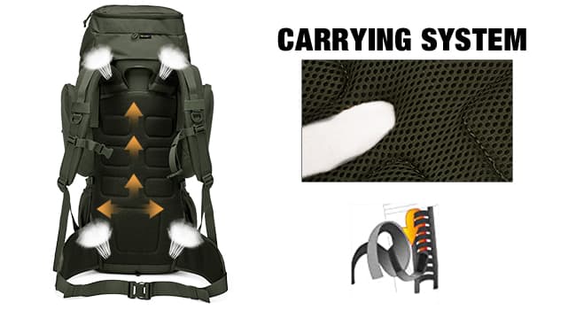 Mardingtop 60L Military Internal Frame Backpack for Hiking,Camping,Hunting,Rucksack Backpack with Rain Cover
