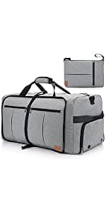 Urtala 80L EXTRA LARGE Duffle Bag for Travel, 26" Foldable Travel Duffel Bag with Shoe Compartment for Men Women, Waterproof & Tear Resistant (Black, EXTRA LARGE, 80L)