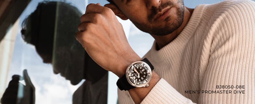 Citizen Citizen Men's Promaster Sea Eco-Drive Stainless Steel Watch, 3-Hand Date, One-Way Rotating Bezel, ISO Compliant, Luminous Hands and Markers