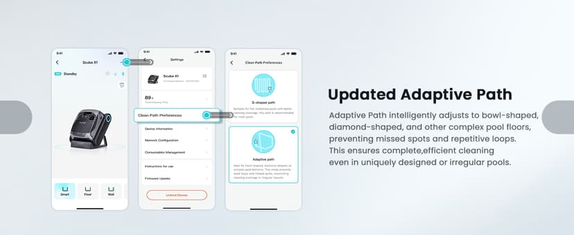 (2026 Upgrade) AIPER Scuba X1 Cordless Robotic Pool Cleaner with Micromesh Ultra-Fine Filter, Include Wireless Charging Dock, Cross Pattern Smart Navigation, Horizontal Waterline Scrubbing