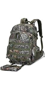 Tactical Camo Backpack for Men Women Waterproof Durable MOLLE Backpack Camping Hunting Emergency Preparedness