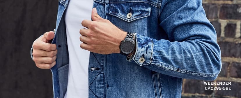 Citizen Men's Eco-Drive Weekender Brycen Chronograph Watch Stainless Steel Case