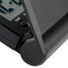 FAMICOZY Compact Digital Travel Alarm Clock with High/Low Volume Options,Simple to Set,Easy to Read,Bold Digits,Snooze Backlight,Quality Construction,2 AAA Battery Operated,Black