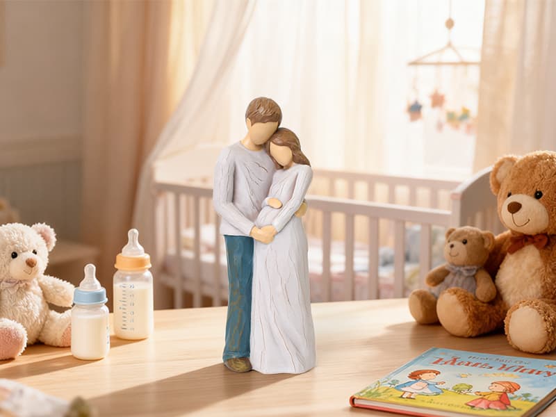 Sculpted Hand-Painted Pregnant figurine Pregnancy Gifts for Expecting Mom, Gender Reveal Gifts, Mom to Be Gift B0FMXRR8Z8
