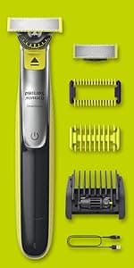 Norelco Philips Norelco OneBlade 360 Hybrid Face, Electric Beard Trimmer and Shaver, with 360 Blade Technology, 1x 360 Blade for Face, 5in1 Adjustable Comb, Model QP2724/90