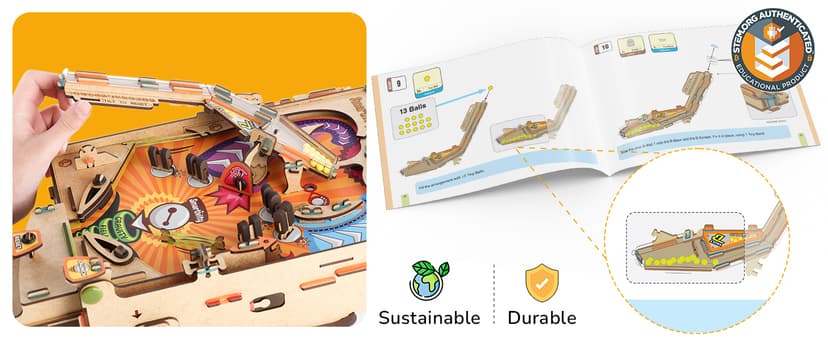 Smartivity DIY Pinball Machine Toy for Ages 8-99 Year Old | Award Winning Arcade Game for Boys & Girls | Birthday Gift Ideas for Kids & Adults | STEM Toys I Fun Family & Party Game