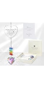 Classy Happy Retirement Gifts, Beautiful Retirement Party Decorations for Men, Retired Friend, Coworker, Nurse, Teacher Retirement Gifts for Women, K9 Crystal Suncatcher Retirement Gift B0DGXPBGK1
