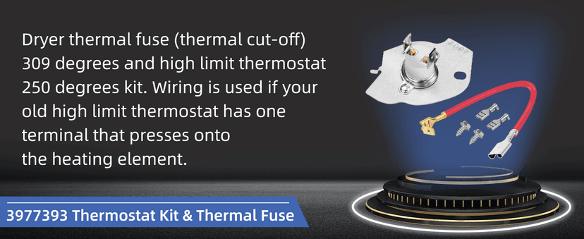 【Upgraded】279838 W10724237 Dryer Heating Element for Whirlpool Wed4815ew1 Maytag Centennial Medc215ew1 Kenmore 70 80 Series Model 110 Amana Ned4655ew1 Roper Admiral,Replaces 2406026 3403585 3398064