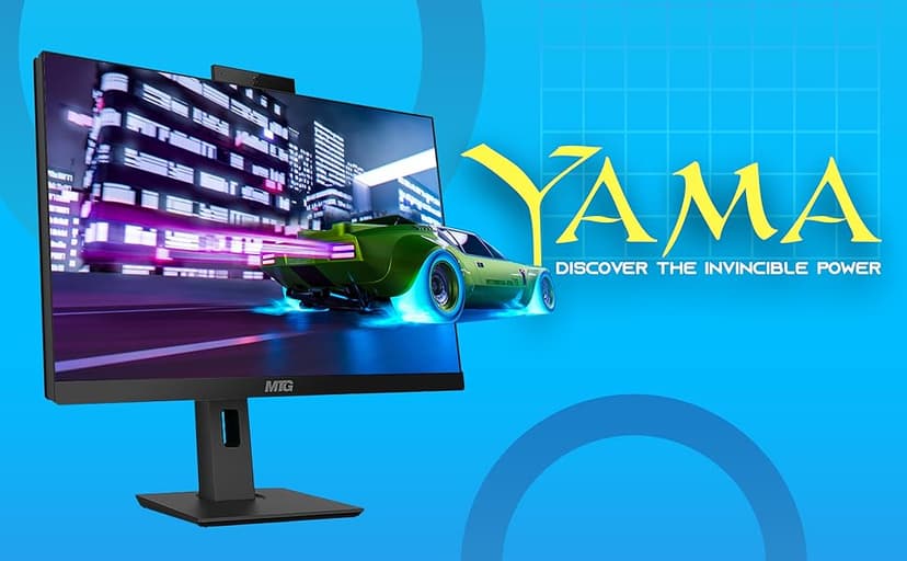 Gaming All in one PC 24 Inch FHD Touchscreen, MTG Yama, Intel Core i5 10th Gen, 16GB RAM, 240GB NVME / 1TB SSD, AMD RX 550 4GB DDR5 Graphics, Webcam, RGB Combo, Windows 11 Home