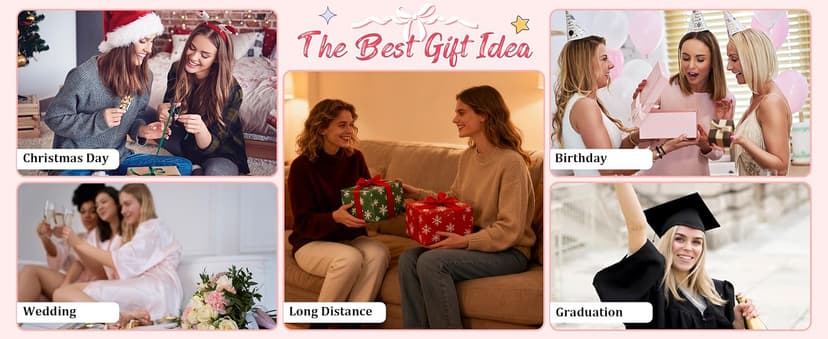 Personalized Picture Blanket And Throw, Best Friend Christmas Birthday Gifts For Women, Long Distance Friendship Bestie Gifts Best Friend Custom Blanket With Picture Name, Customized Photo Blanket B0FV82VXVF
