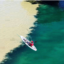 LUCKY Kayak Portable Fish Depth Finder Water Handheld Fish Finder Sonar Castable Kayak Boat Fishfinder Transducer Fishing LCD Display FFC1108