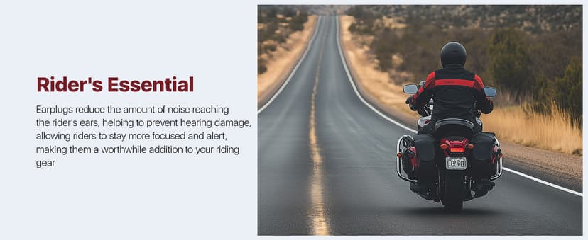 Motorcycle Ear Plugs with Lanyard, Wind Noise Reduction Keep Comms Clear & Comfort Under Helmet, Reusable Earplugs for Motor, Motorbike, Touring, Racing, Riding - 2 Sizes Hearing Protection, 27dB