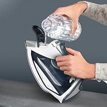 Rowenta Iron Steamer for Clothes, Focus Stainless Steel Soleplate, 400 Microsteam Holes, Powerful Steam Iron, Lightweight, Leakproof, 1725 Watts