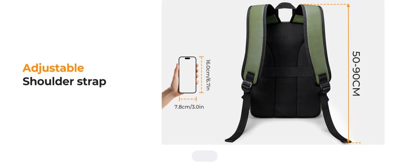 K&F CONCEPT Camera Bag Backpack, Professional DSLR/SLR/Mirrorless Camera Backpack, Photography Camera Case with Tripod Holder & Rain Cover Compatible with Canon/Sony/Nikon/FUJIFILM