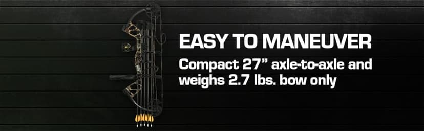 Bear Archery Royale Ready to Hunt Compound Bow Archery Set with Archery Accessories for Adults and Youths, 12”- 27” Draw Length, 5-50 Lbs Draw Weight, Up to 290 FPS