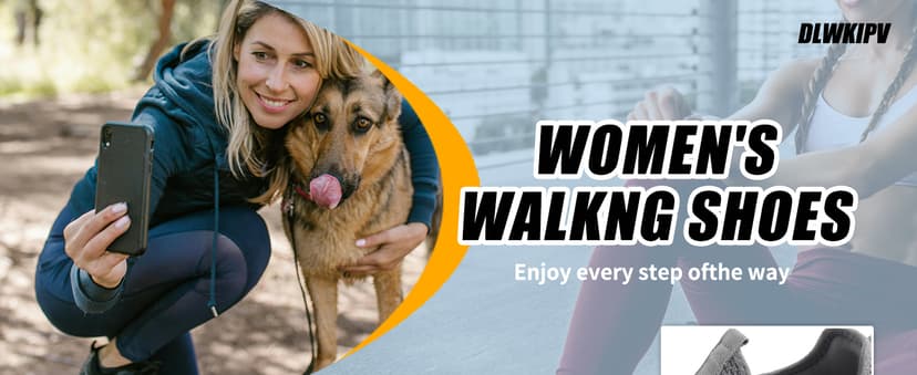 DLWKIPV Women's Running Shoes Lightweight Walking Sneakers Tennis Athletic Lace Up Gym Casual Fashion Fitness Sports Soft Sole Mesh Workout Comfortable