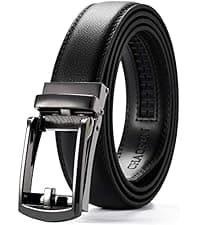 CHAOREN Reversible Belt Men 1 Piece - 1.25" Leather Dress Belt - Trim to Fit for Elegant Style