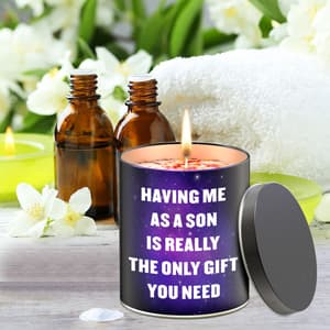 Mothers Day Gifts from Son,Gifts for Mom from Daughter, Son, Kids-Unique Mom Gift Ideas,Mama Candle, Dad Birthday, Gardenia Scented Candles