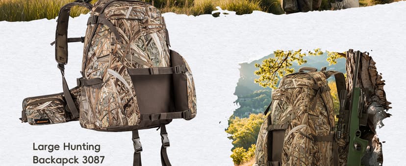 BLISSWILL Hunting Backpack Outdoor Gear Hunting Daypack for Rifle Bow Gun Hunting Gifts for Men