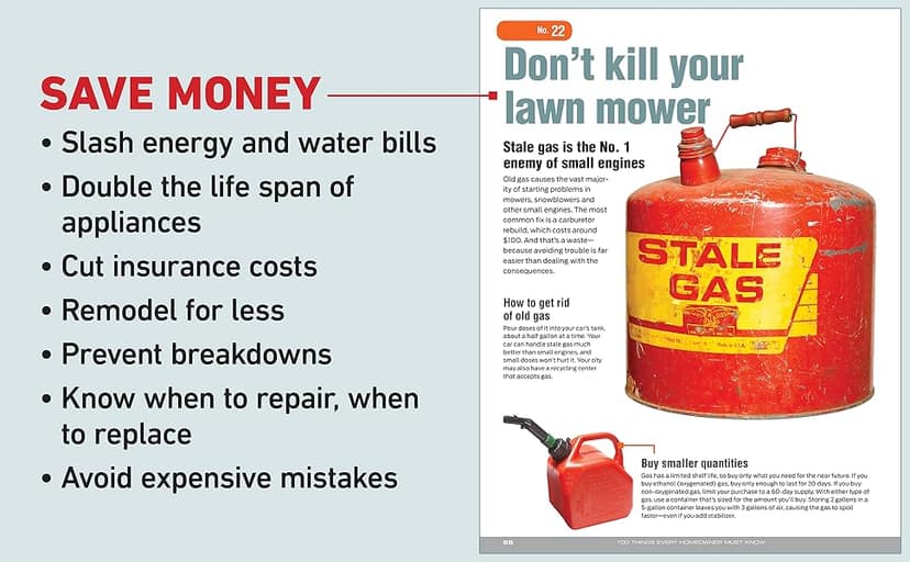 100 Things Every Homeowner Must Know: 100 Expert Tips to Save Money, Solve Problems, and Improve Your Home (Family Handyman 100) 1621452204