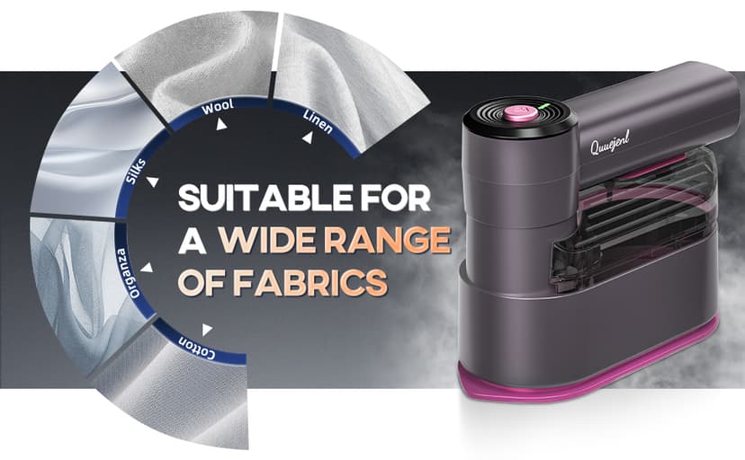 Travel Steamer for Clothes Small Iron - 1000W Portable Steamer & Mini Iron,10s Fast Heat, Handheld Mini Steamer with 8FT Cord, Foldable Handle, Travel, College Dorm & Home Essentials (Purple)