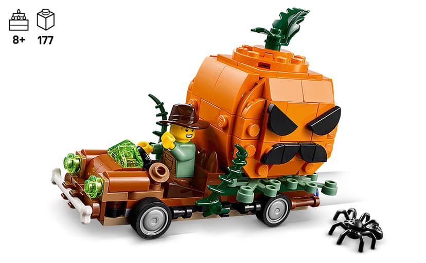 Building Toys for Boys & Girls, Ages 8+, Halloween Decor & Craft, 177 pieces, Gift for Kids LEGO Jack-O'-Lantern Pickup Truck 40822 B0FMPL53NT