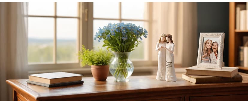 Best Friend Figurines - Friendship Bestie Gifts for Women - Christmas Birthday Gifts for Sisters from Sister